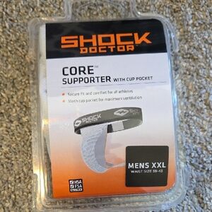 Core Supporter Men's XXL Athletic Jockstrap - Black/Gray
